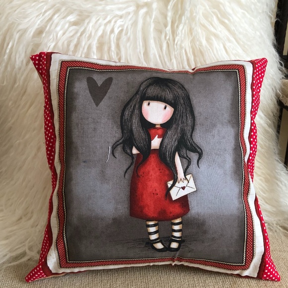 Adorable Girls Decorator Pillow - Picture 1 of 2